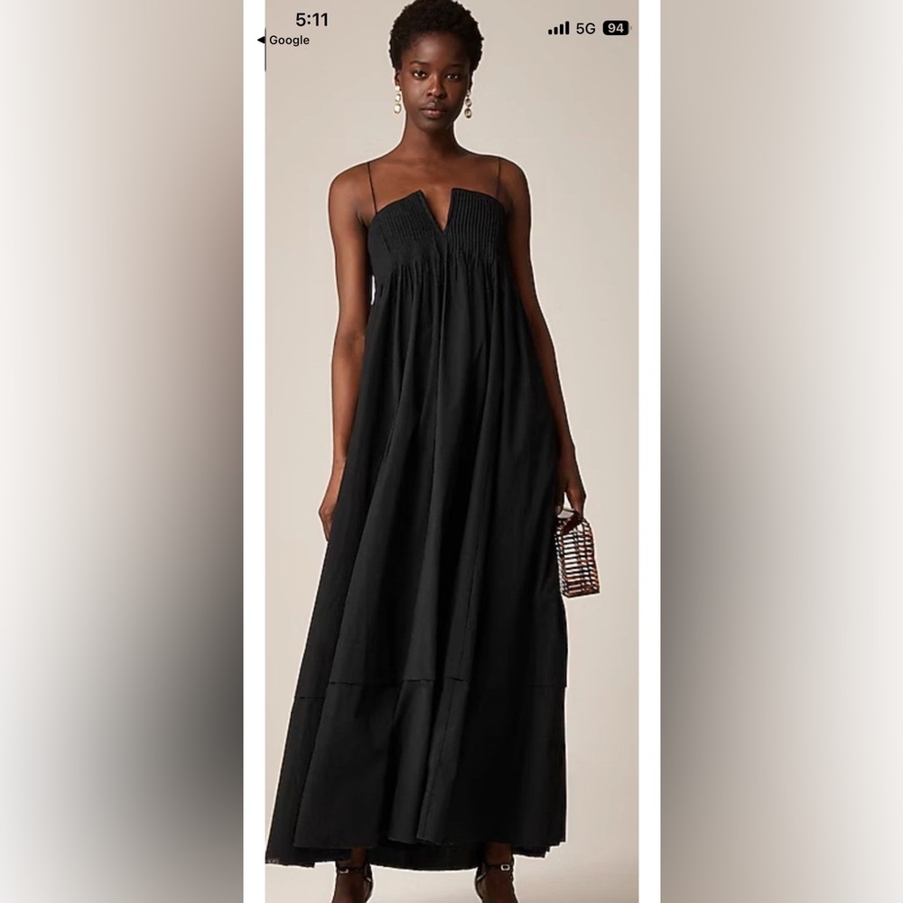NWT J. Crew Collection Strapless Notched Maxi Dress
